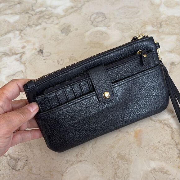 Lodis Olivia Leather Wristlet & Card Stacker Wallet - Picture 6 of 14